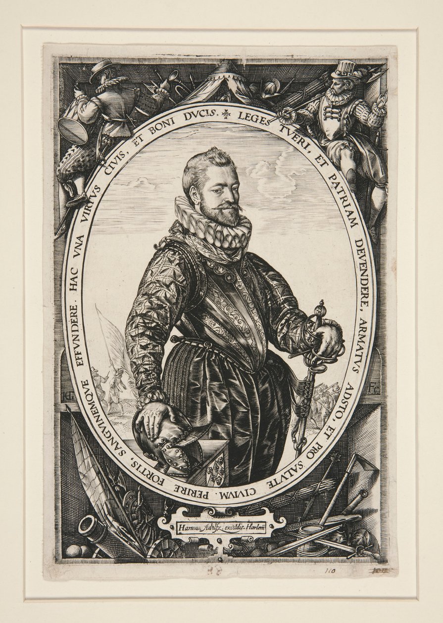 Porträt von Jacques de la Faille von Hendrick Goltzius