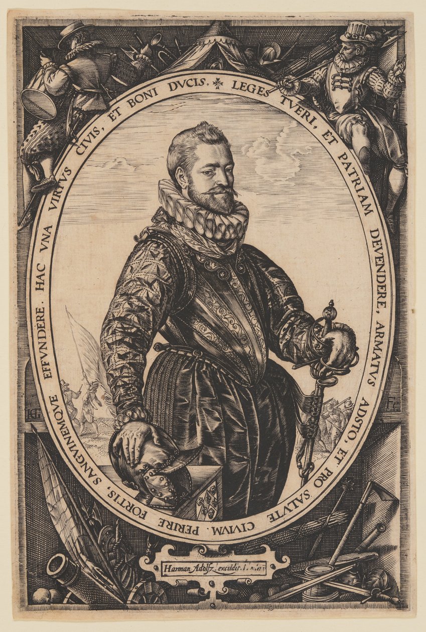 Porträt von Jacques de la Faille von Hendrick Goltzius