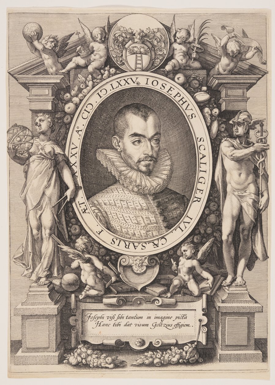 Porträt von Josephus Justus Scaliger von Hendrick Goltzius