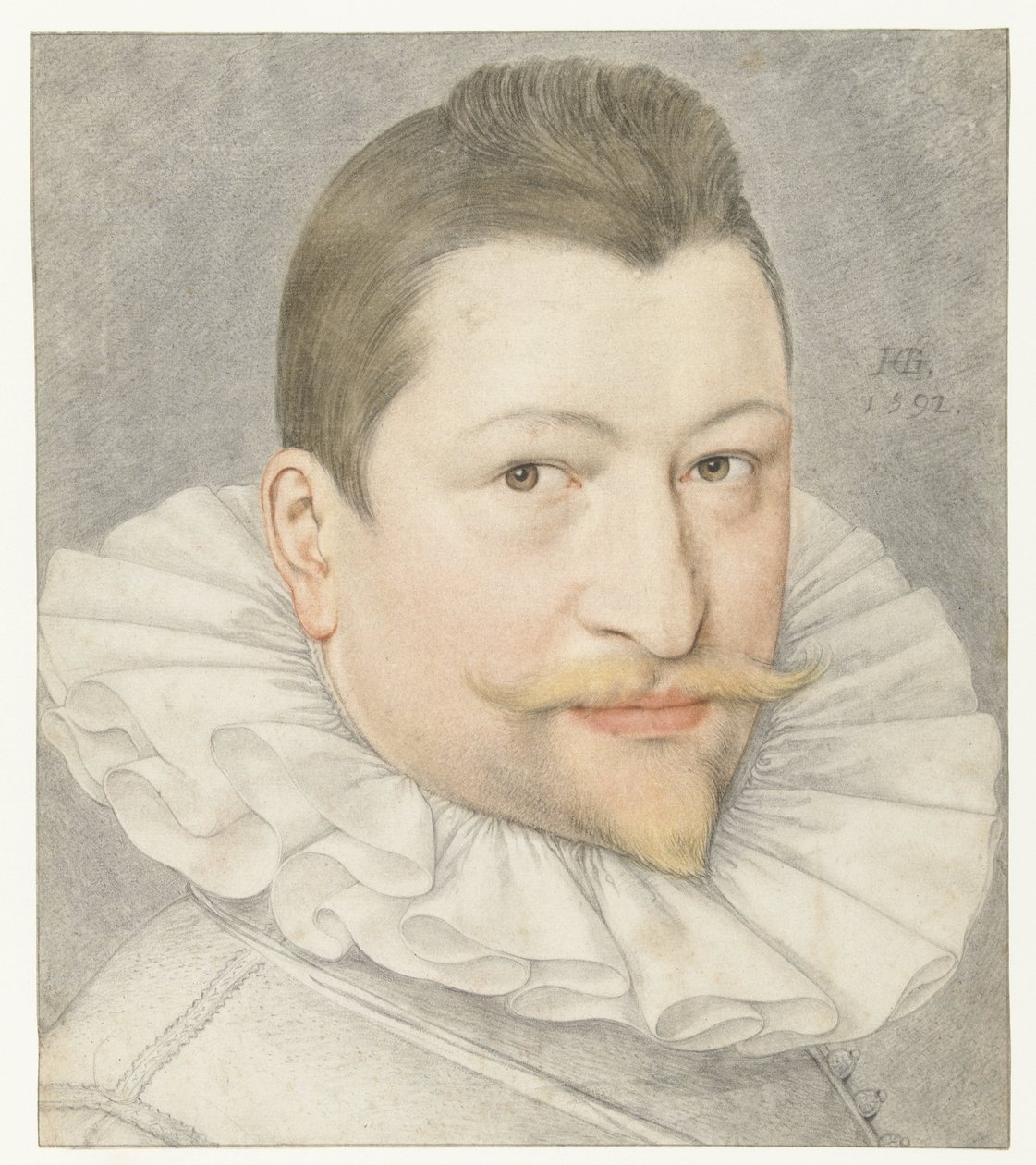 Porträt von Johannes Sadeler I von Hendrick Goltzius