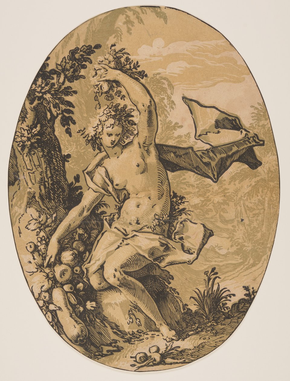 Proserpina, aus Die Gottheiten von Hendrick Goltzius