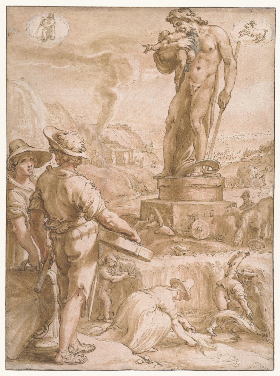 Saturn (Sieben Planeten) von Hendrick Goltzius