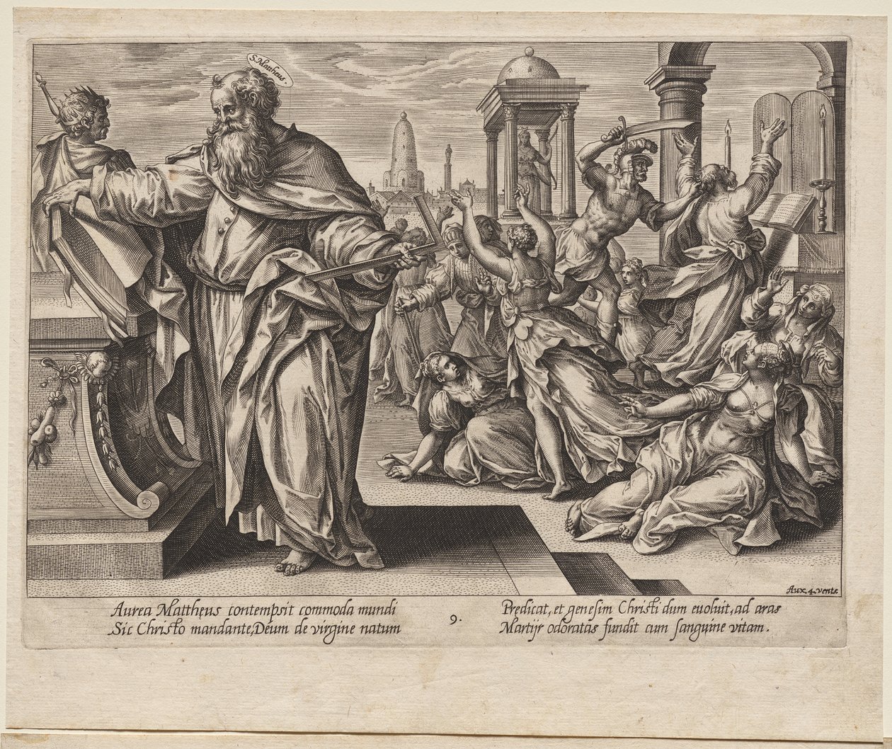 St. Matthäus von Hendrick Goltzius