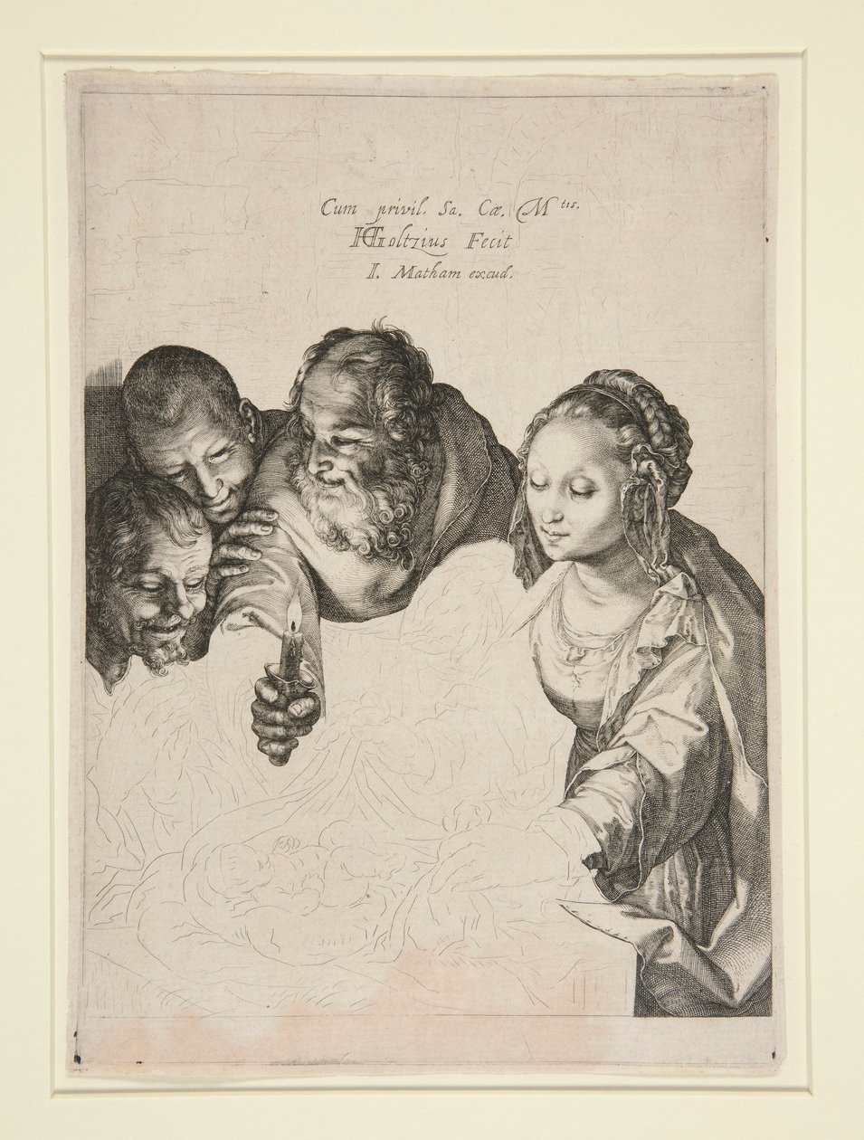 Die Anbetung der Hirten von Hendrick Goltzius