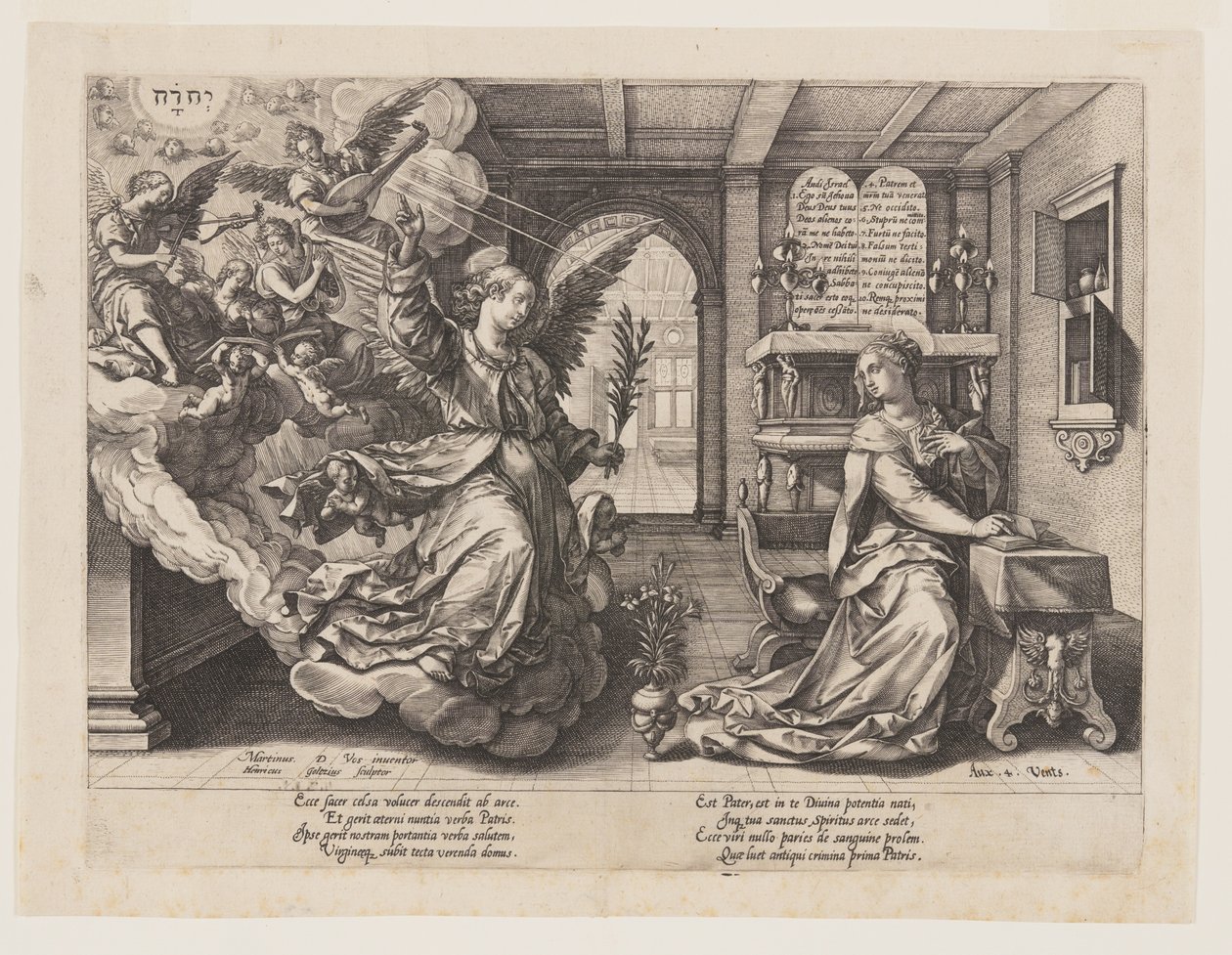 Die Verkündigung von Hendrick Goltzius