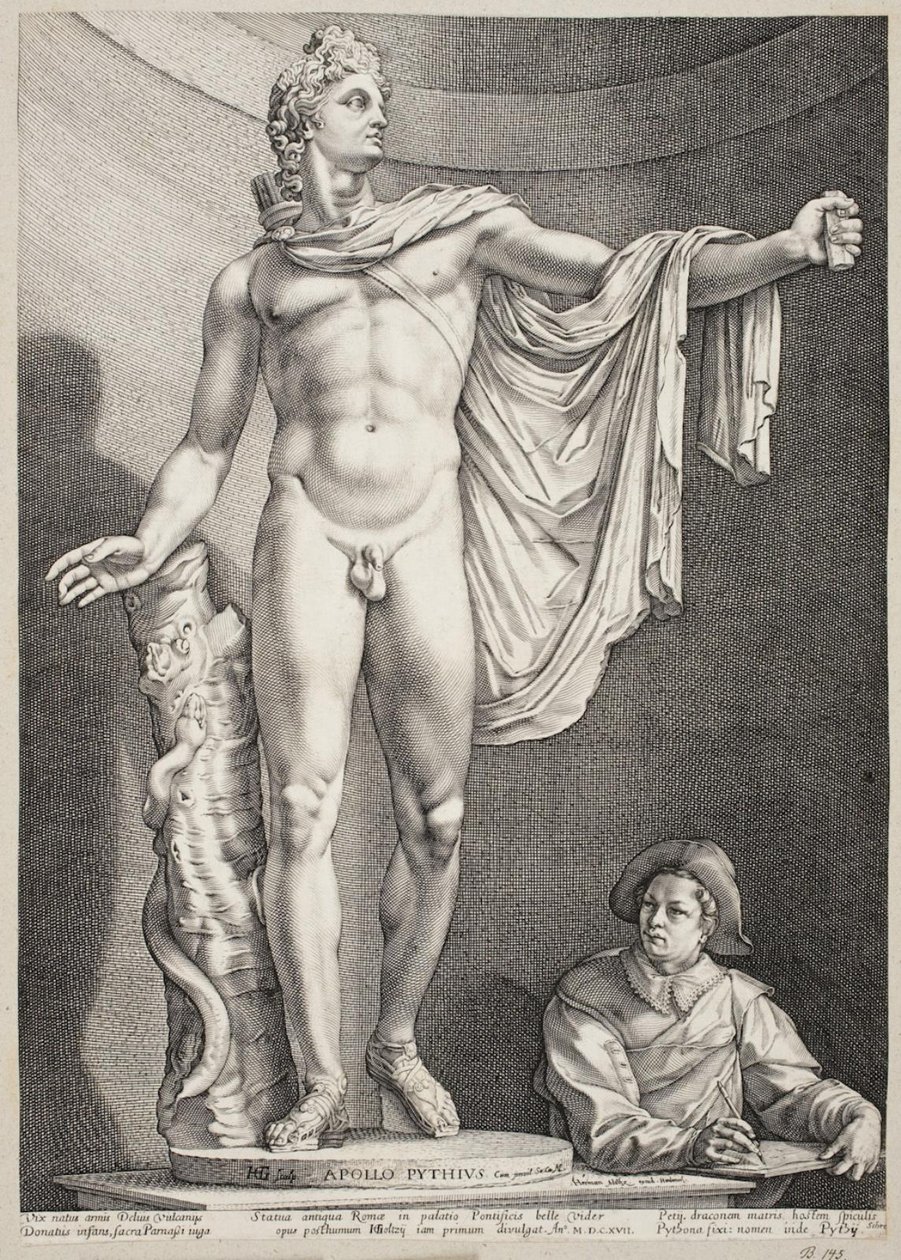 Der Apollo von Belvedere von Hendrick Goltzius