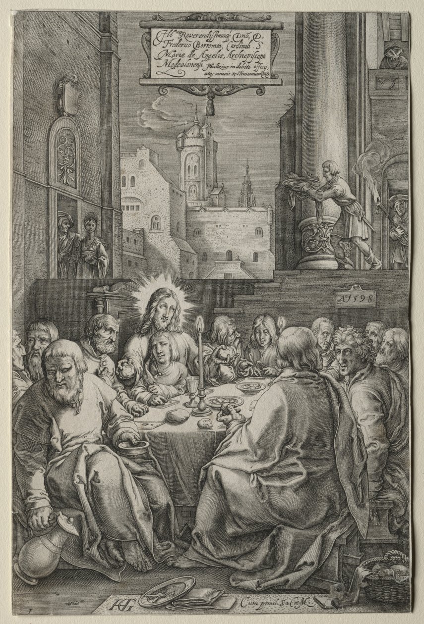 Die Passion: Das letzte Abendmahl von Hendrick Goltzius