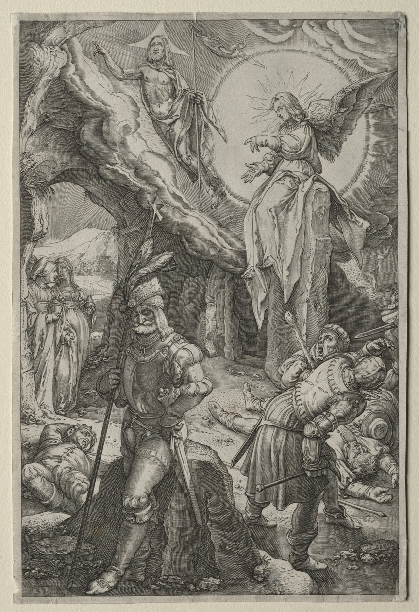 Die Passion: Die Auferstehung von Hendrick Goltzius