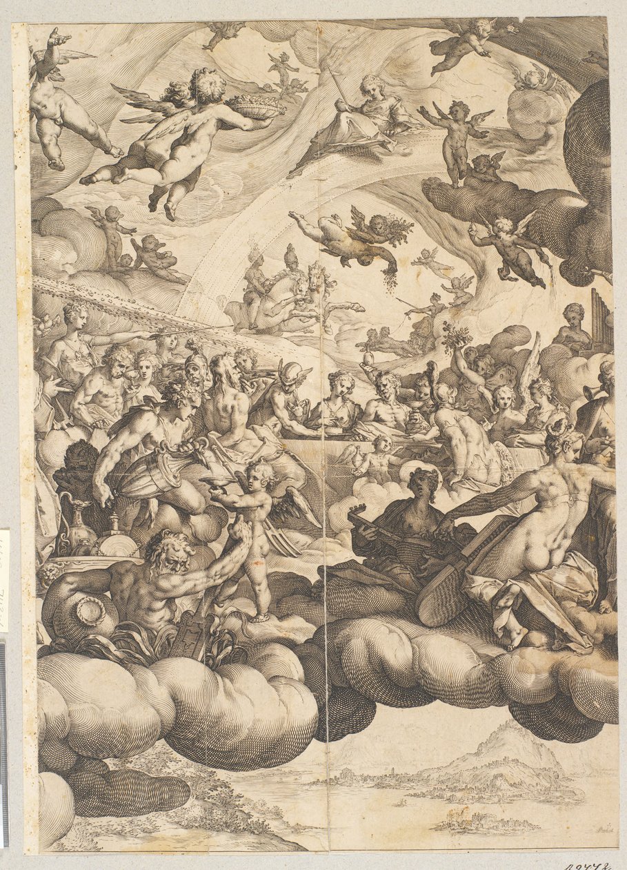 Die Hochzeit von Amor und Psyche von Hendrick Goltzius