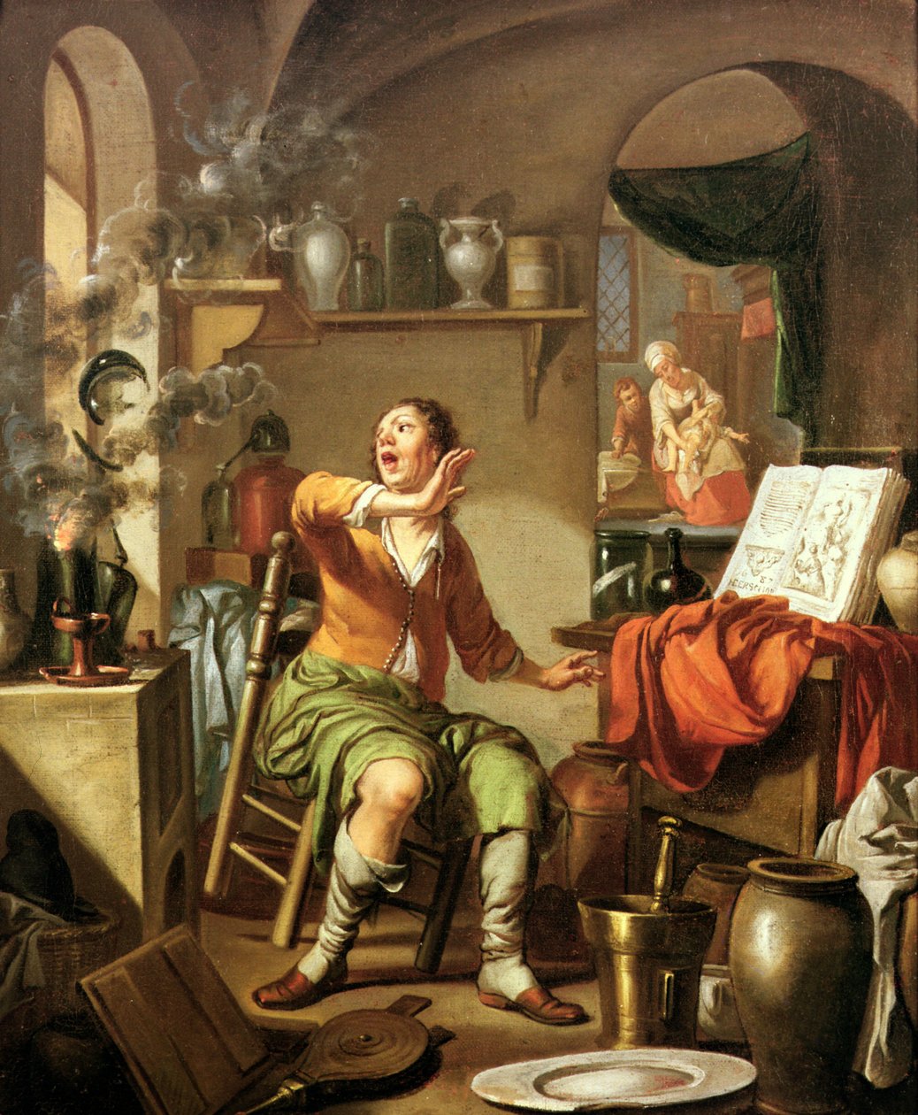 Der Alchemist von Hendrick Heerschop or Herschop