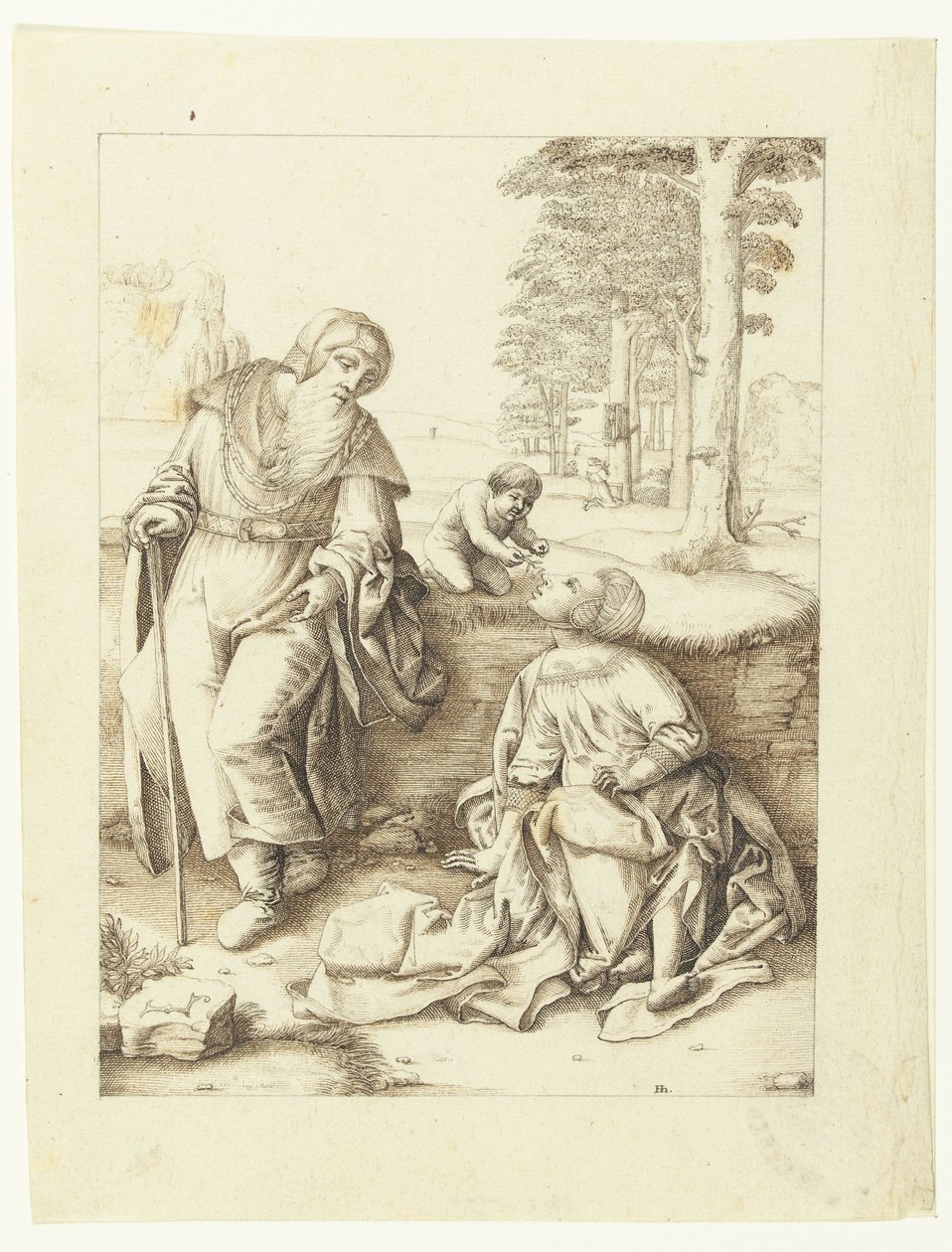 Die Heilige Familie von Hendrick Hondius (I)