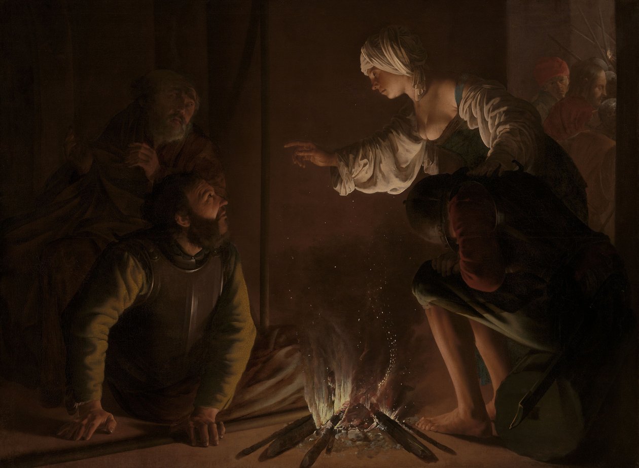 Die Verleugnung des Heiligen Petrus von Hendrick Jansz Terbrugghen