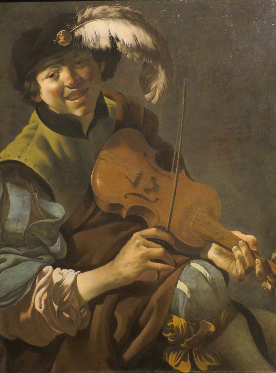 Ein Junge mit Geige von Hendrick ter Brugghen