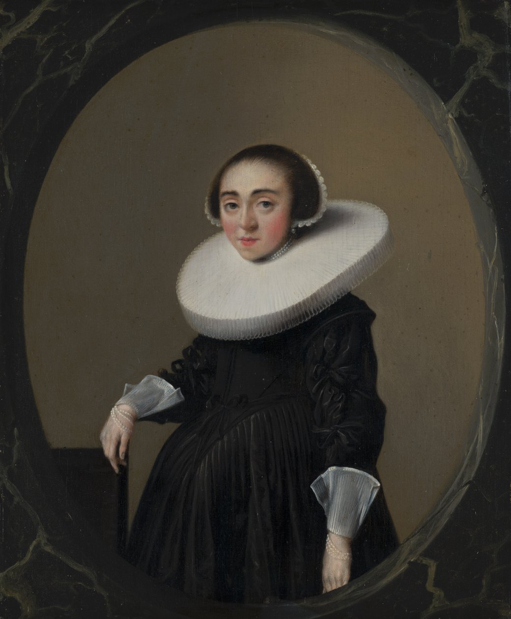 Porträt von Anna Hooftman von Hendrick Gerritsz Pot