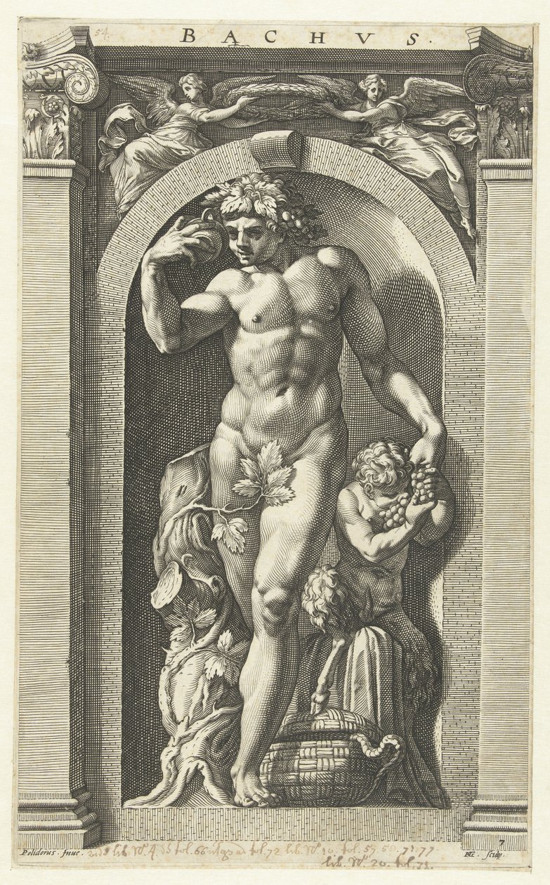 Bacchus von Hendrik Goltzius