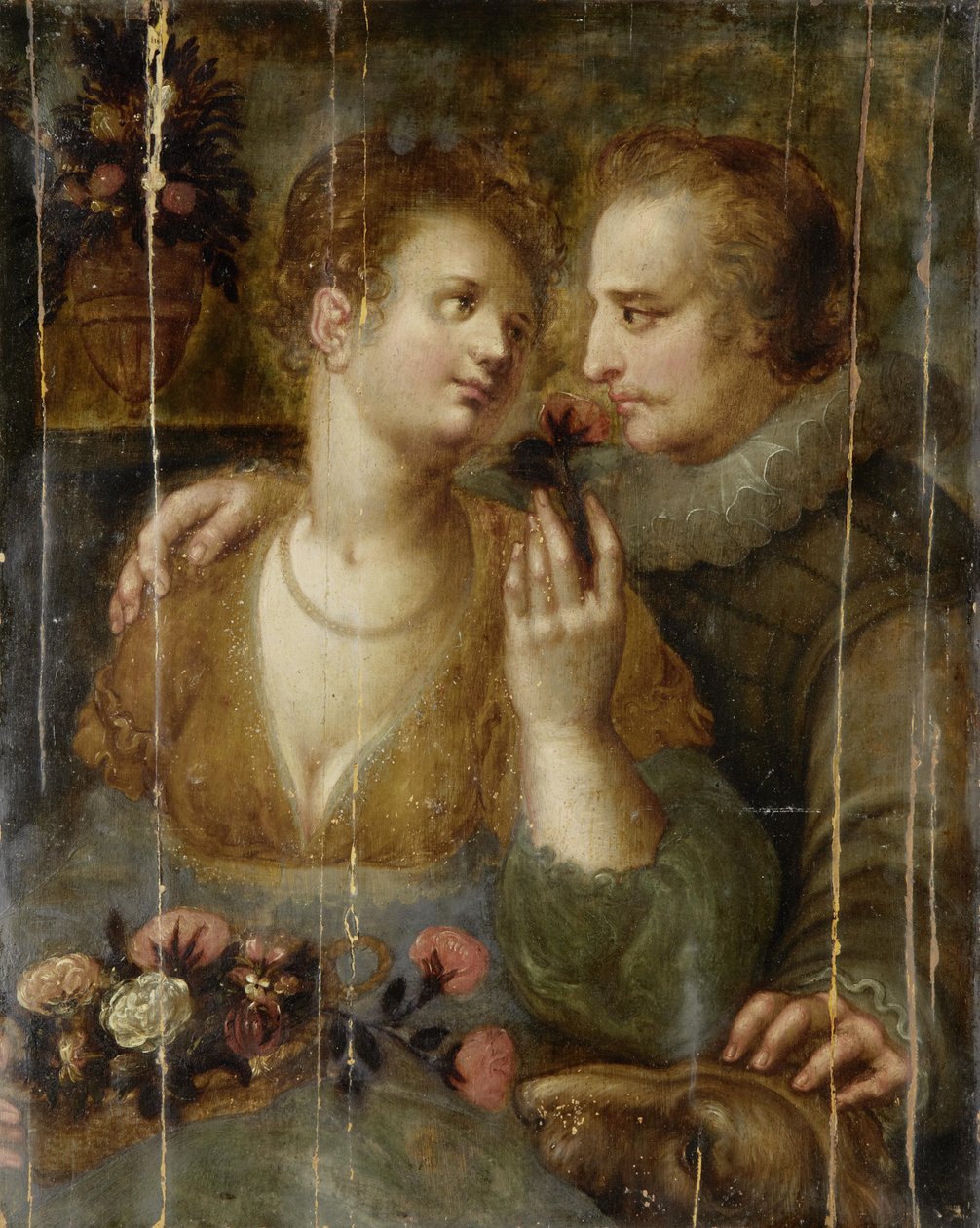 Werbeszene von Hendrik Goltzius