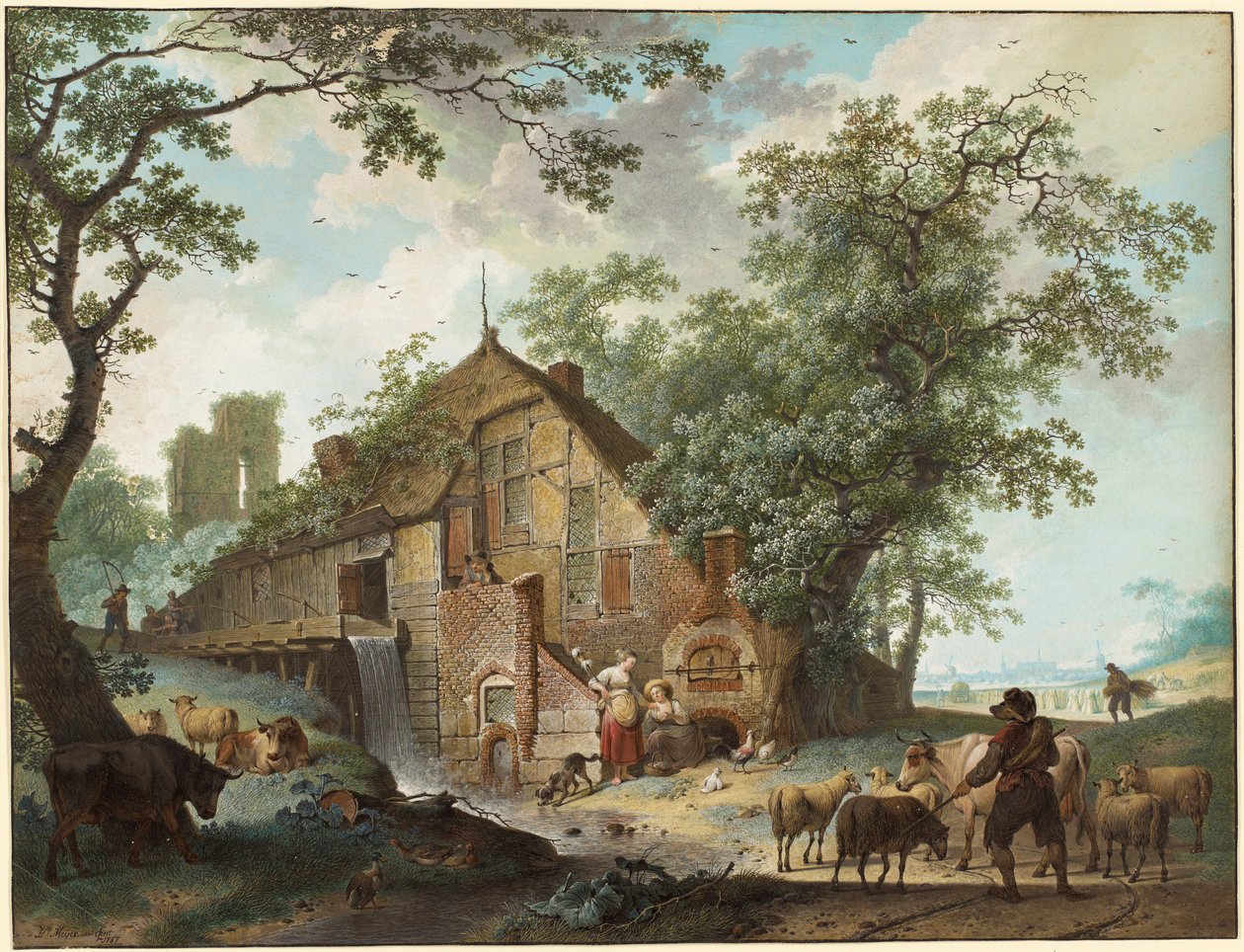 Eine Sommerszene von Hendrick de Meyer