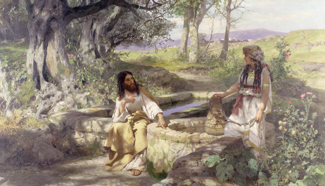 Christus und die Frau von Samaria, 1890 von Henryk Siemiradzki