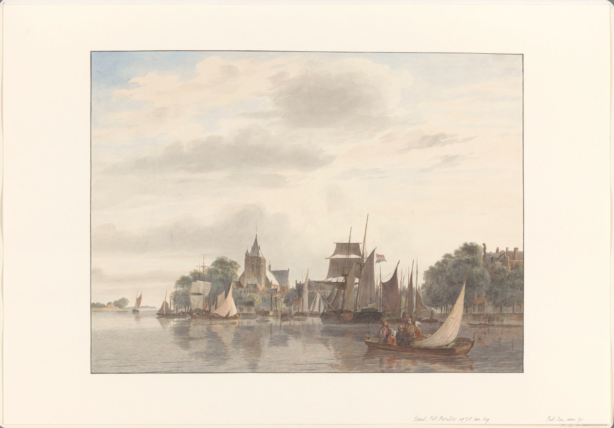 Stadt am Wasser von Hendrik Abraham Klinkhamer