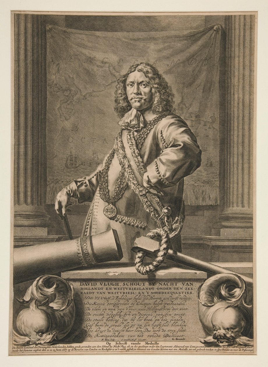 Porträt von David Vlugh von Hendrik Bary