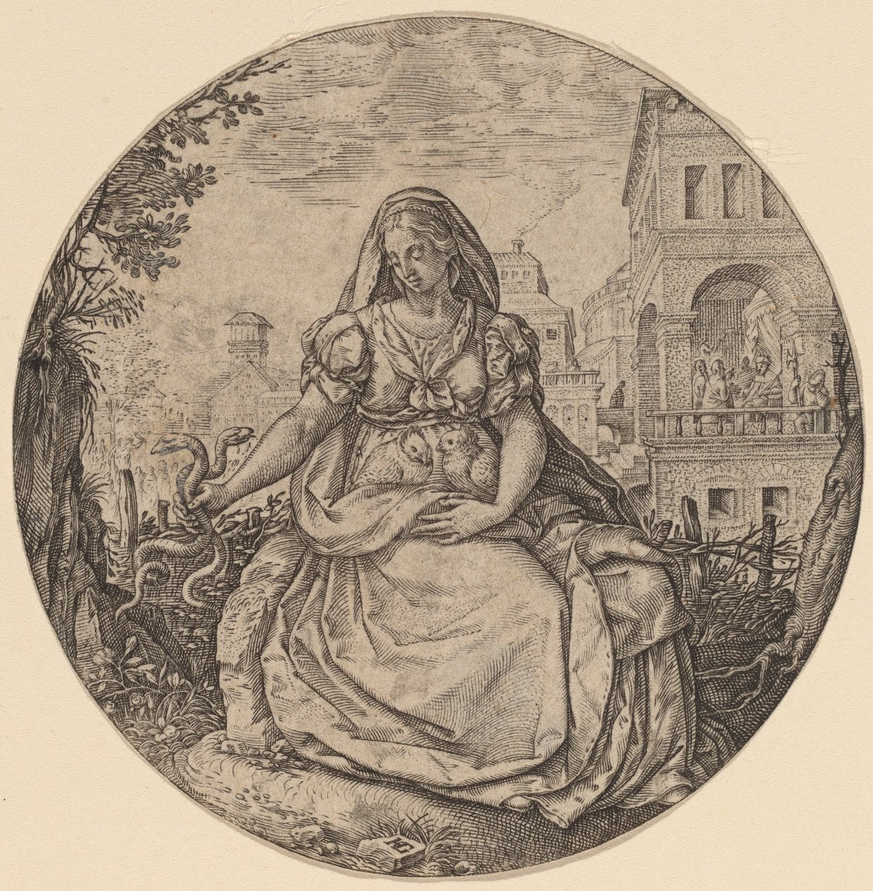 Allegorie der Klugheit von Hendrik Goltzius