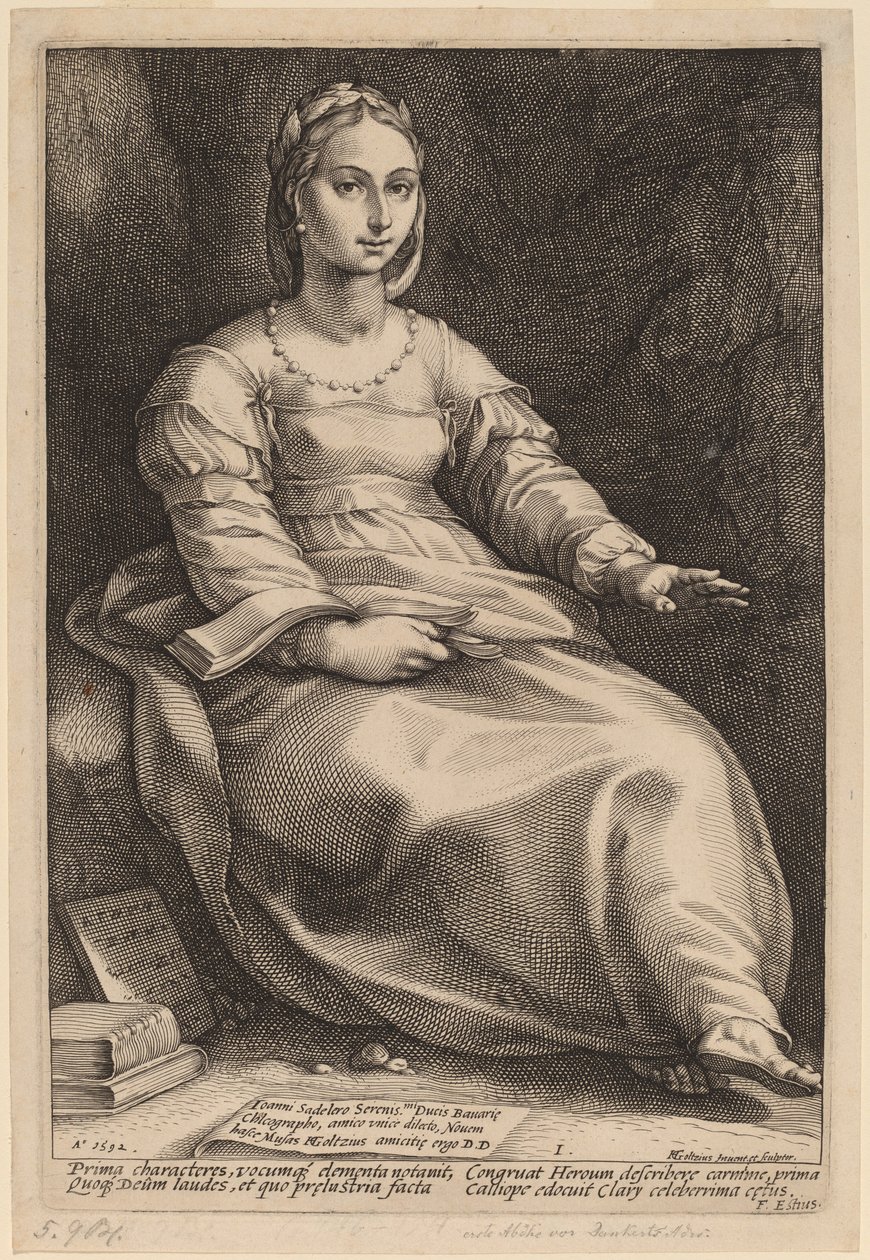 Kalliope von Hendrik Goltzius