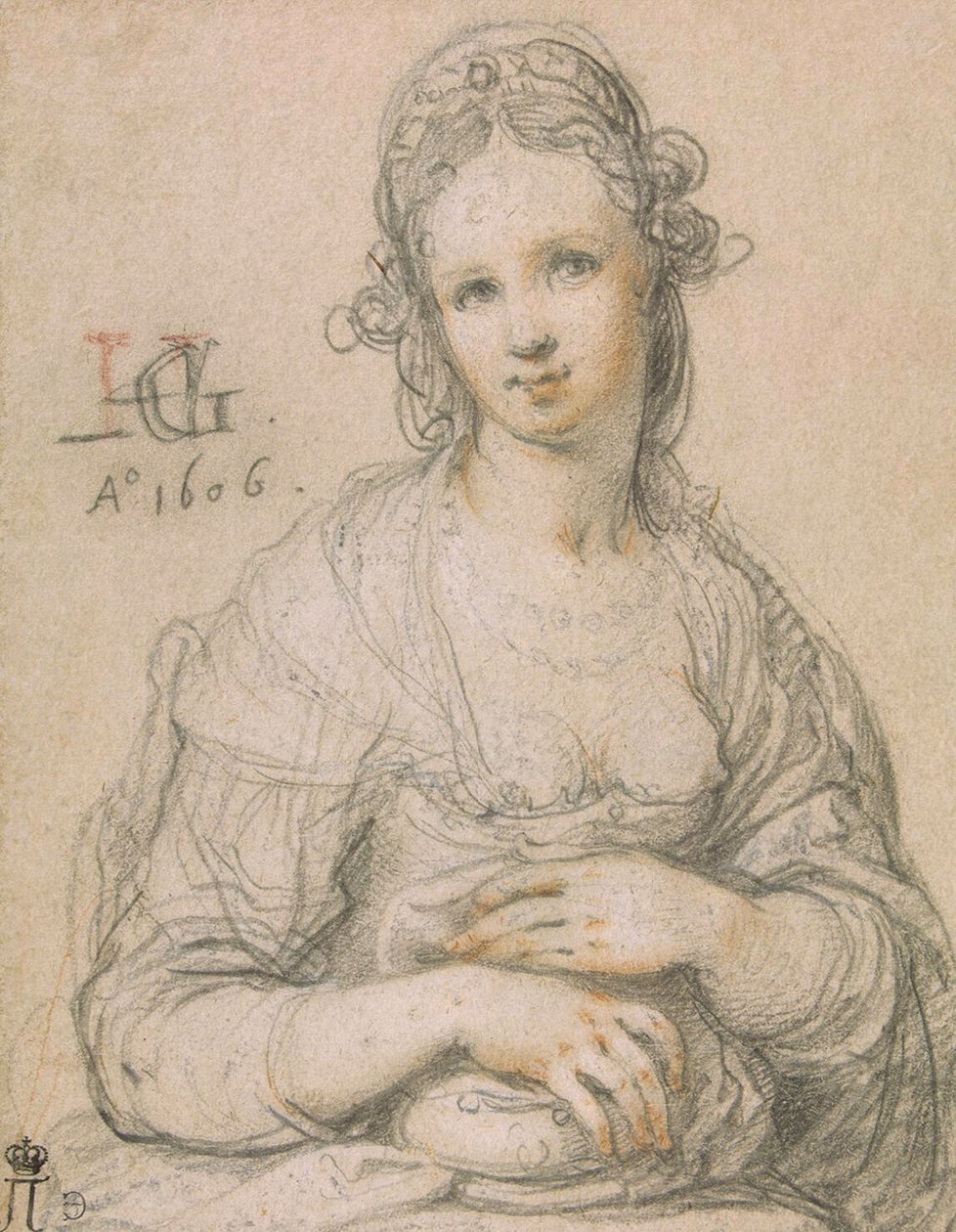 Kurtisane, 1606 von Hendrik Goltzius