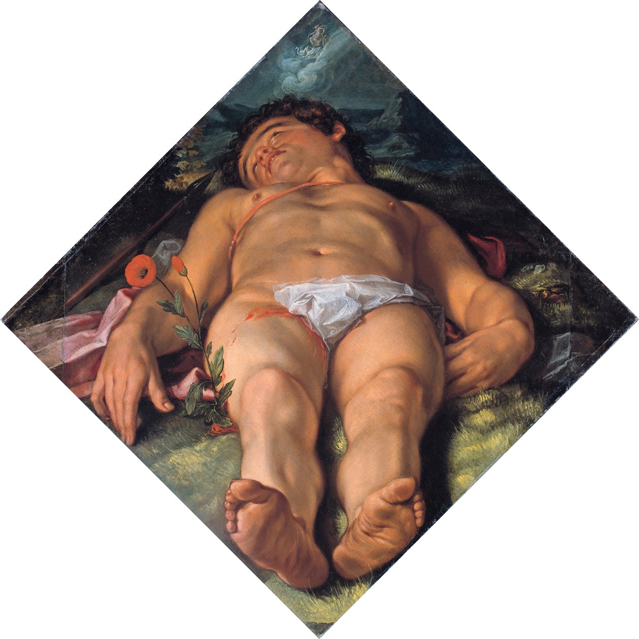 Sterbender Adonis, 1609 von Hendrik Goltzius