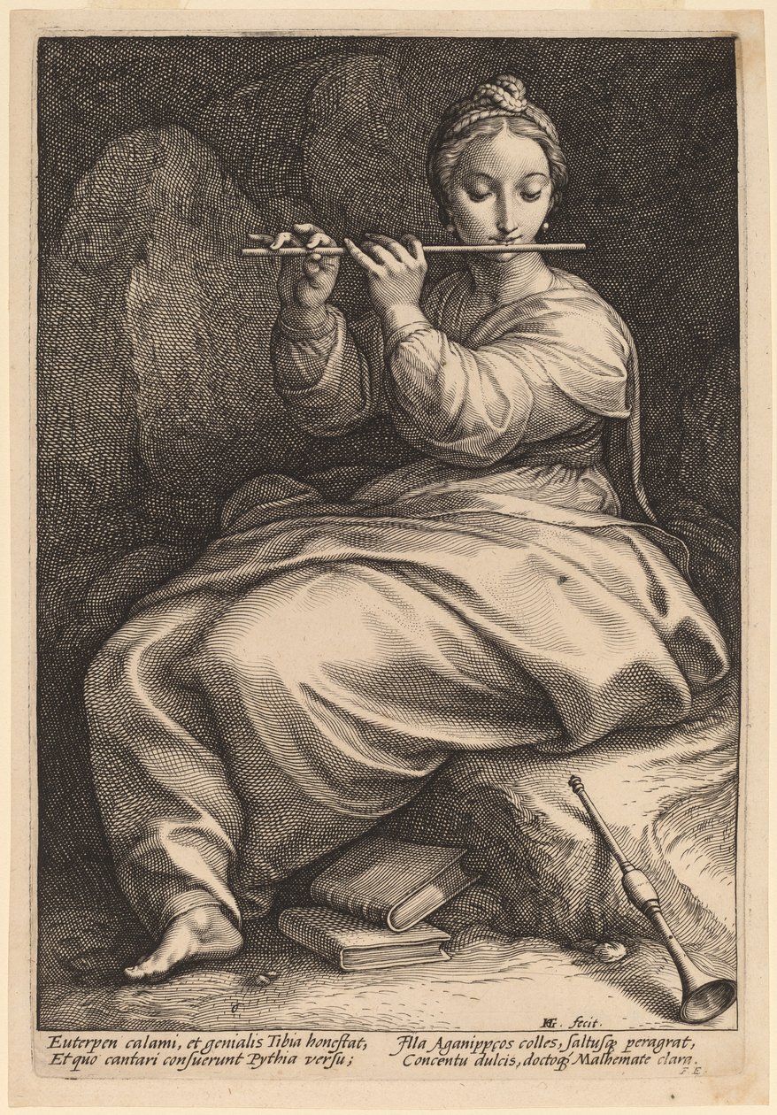 Euterpe von Hendrik Goltzius