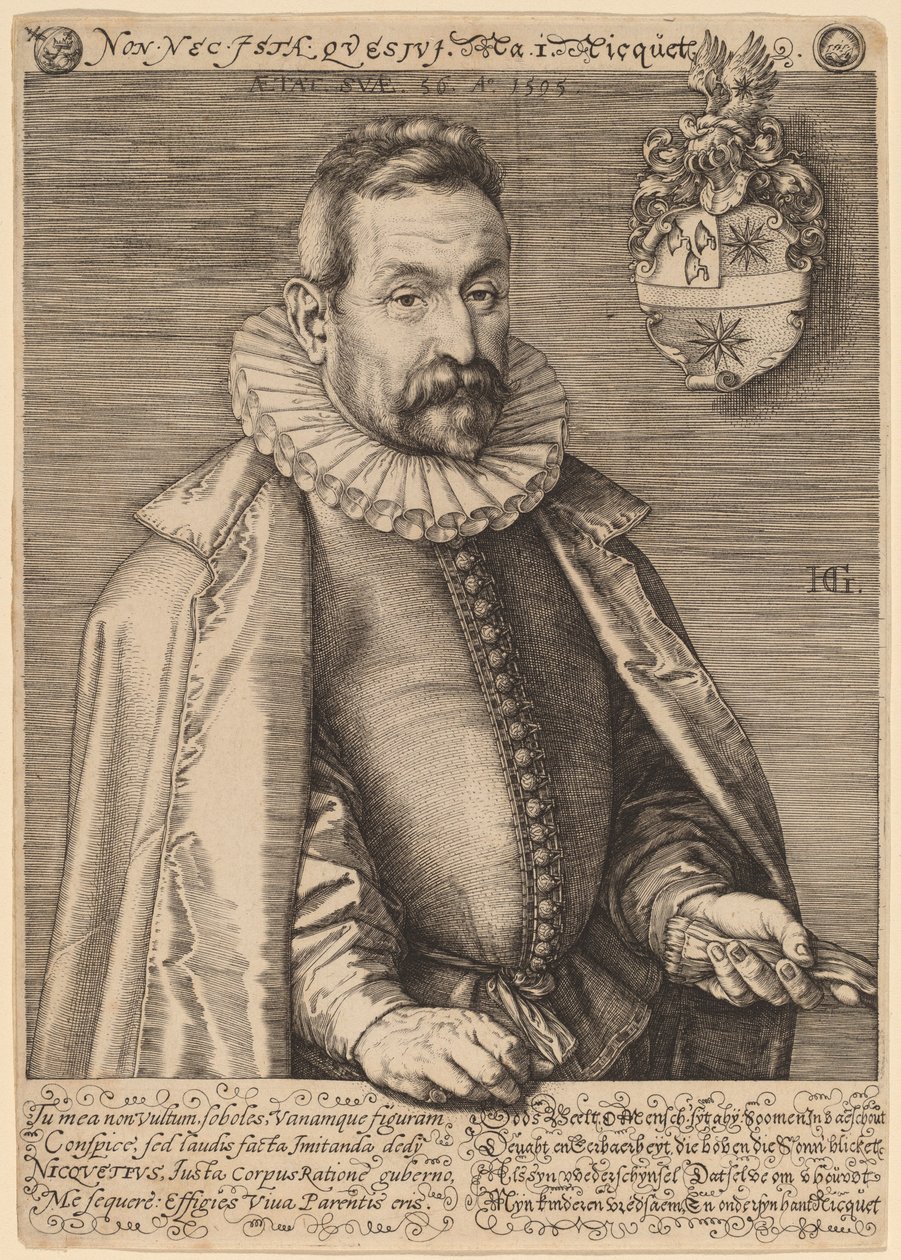 Jan Nicquet von Hendrik Goltzius