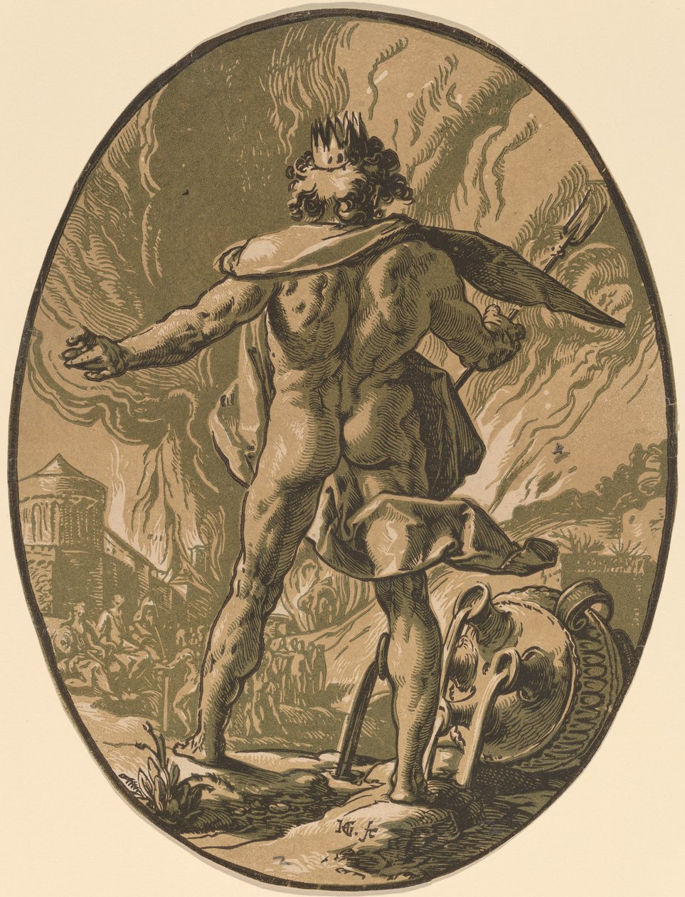Pluto von Hendrik Goltzius