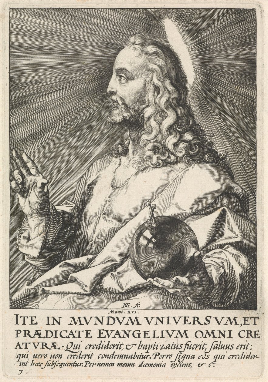 Salvator Mundi, ca. 1589 von Hendrik Goltzius