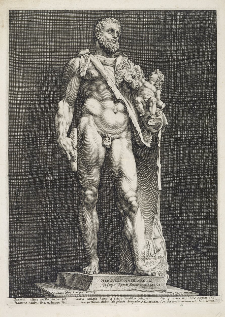 Der Kaiser Commodus als Herkules von Hendrik Goltzius