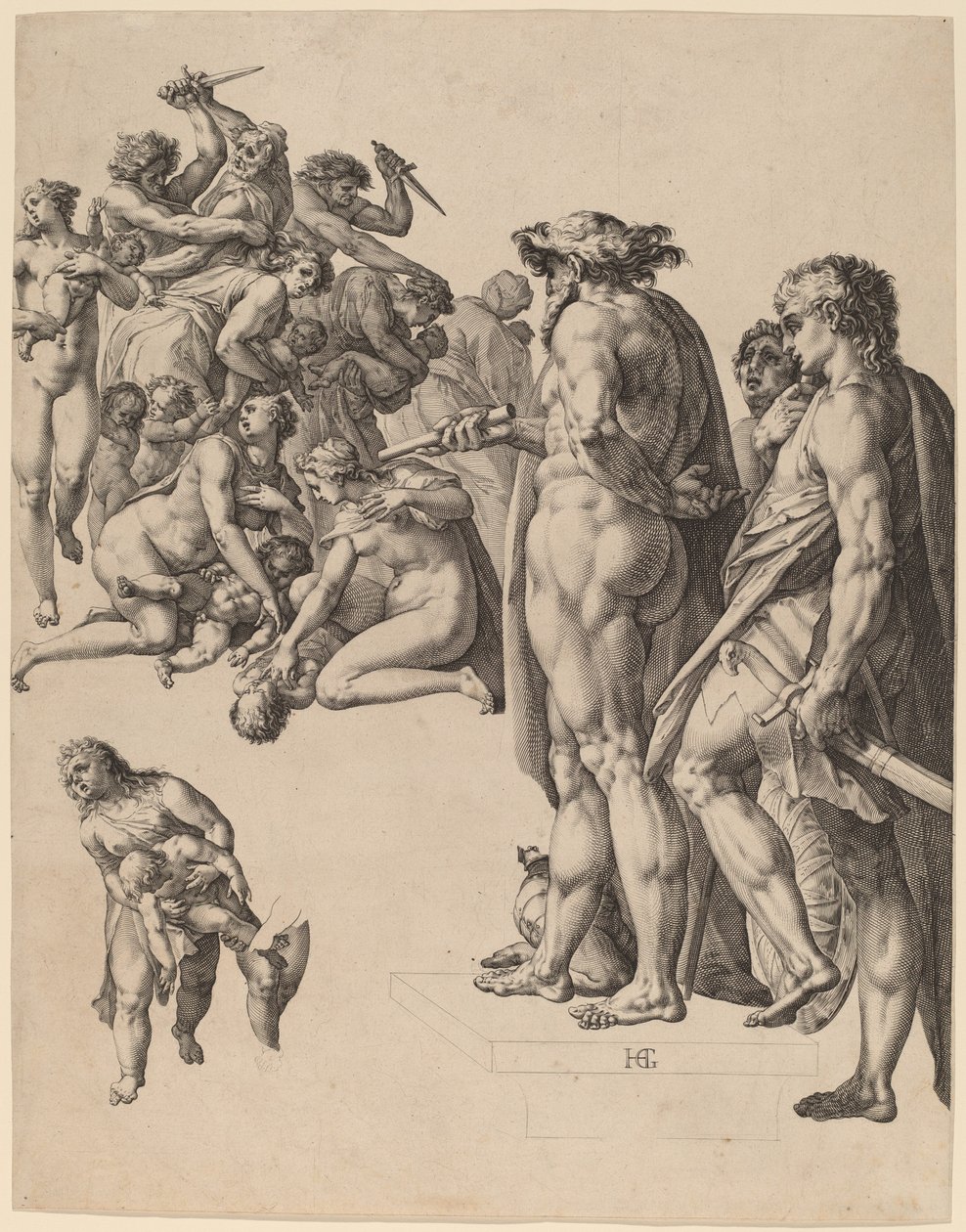 Das Massaker der Unschuldigen von Hendrik Goltzius