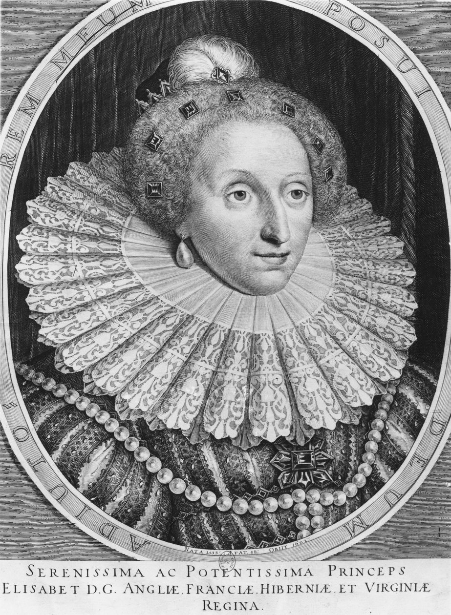 Elizabeth I., Königin von England von Hendrik I Hondius