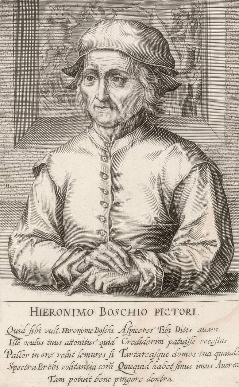 HIERONIMO BOSCHIO PICTORI von Hendrik I Hondius