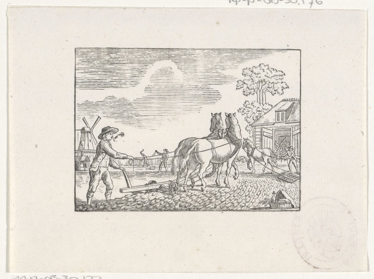 Landarbeiter bei der Arbeit von Hendrik Numan