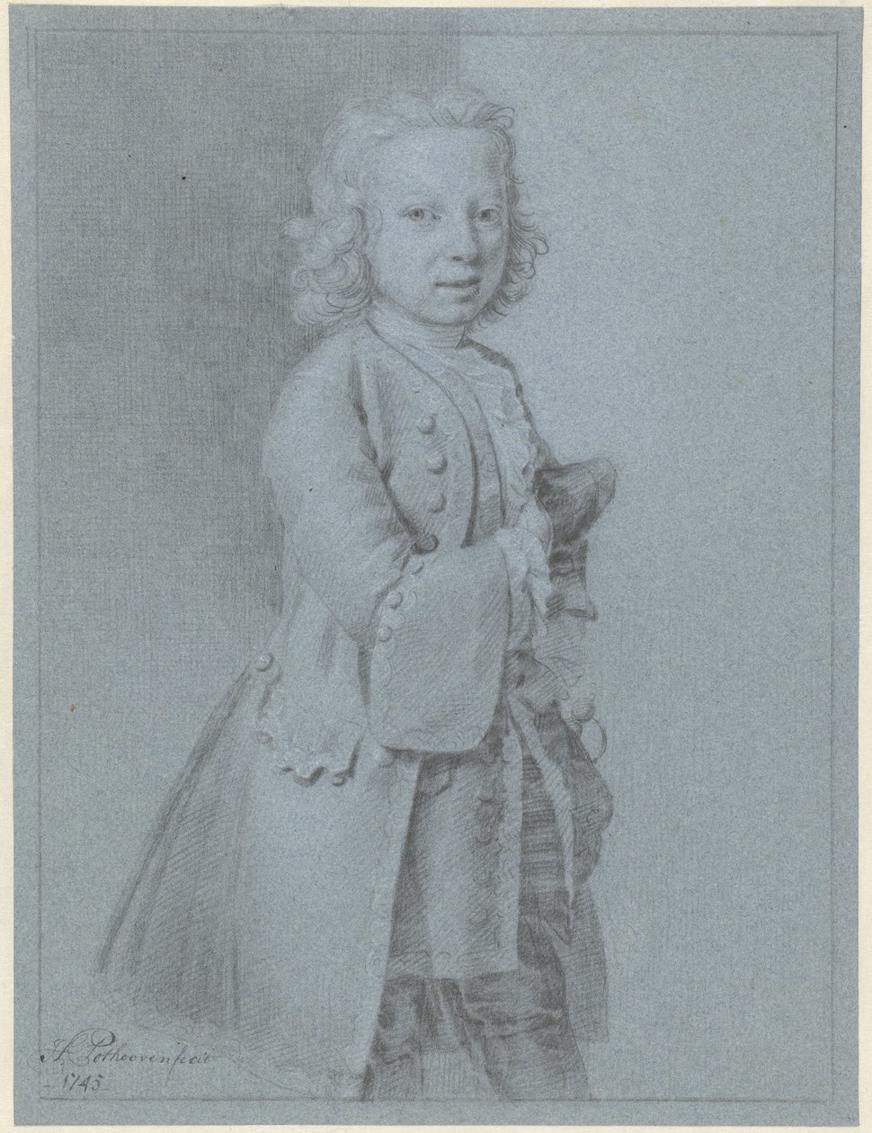 Porträt eines stehenden Jungen von Hendrik Pothoven