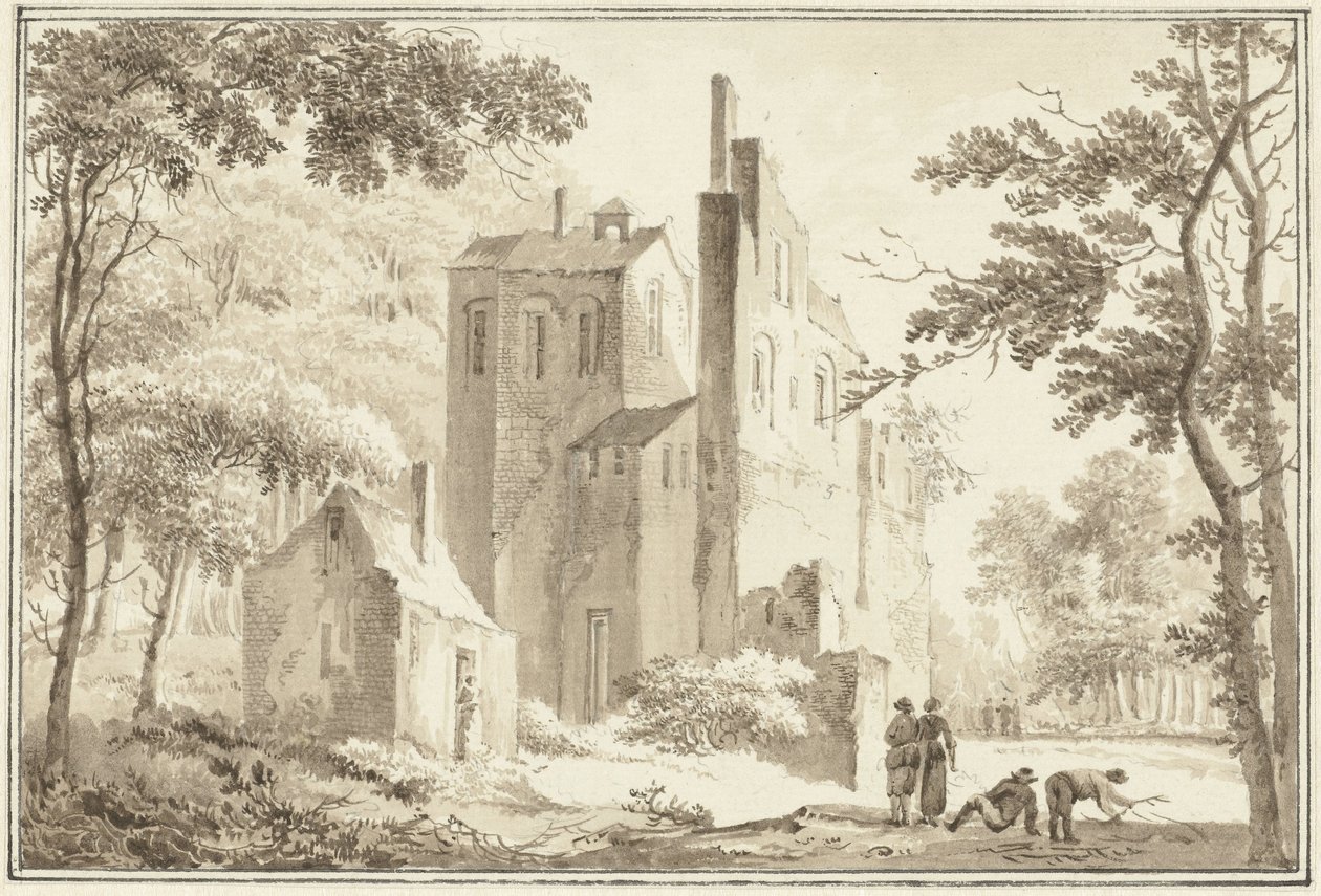Ansicht einer Ruine von Hendrik Tavenier