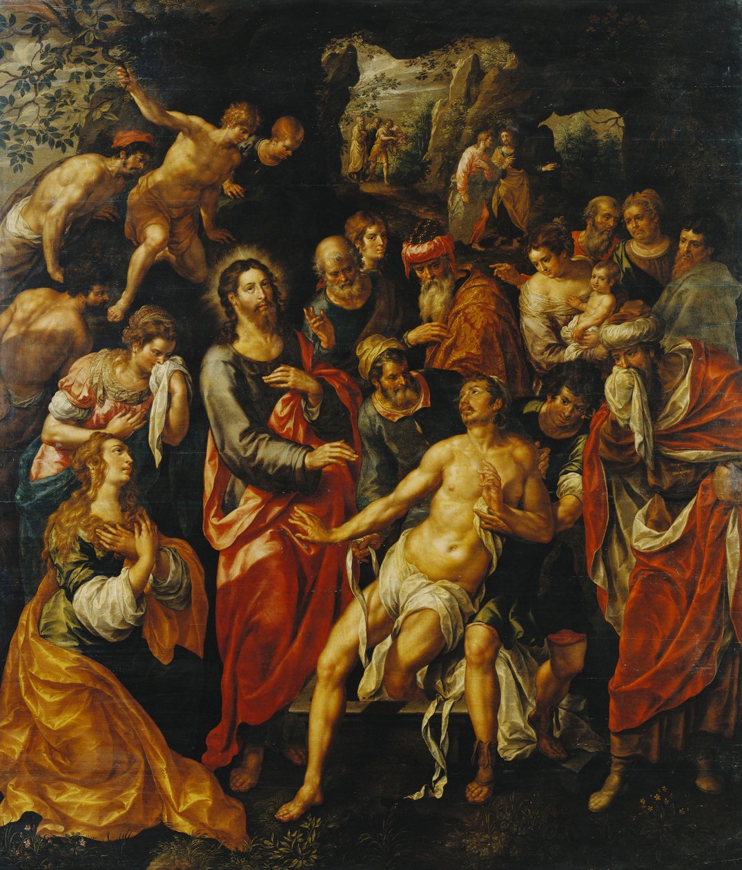 Die Auferweckung des Lazarus von Hendrick de Clerck
