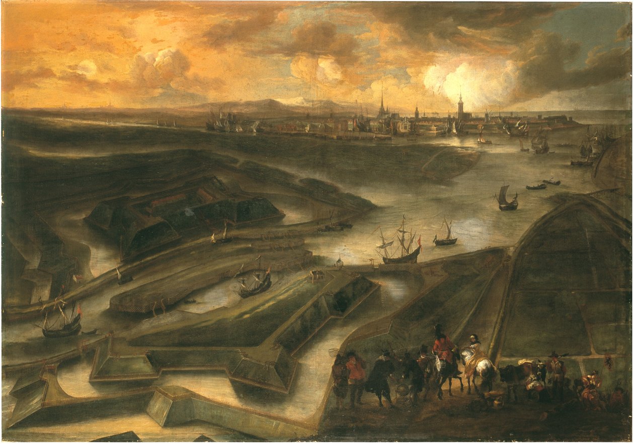 Ansicht von Ostende von Hendrik van Minderhout