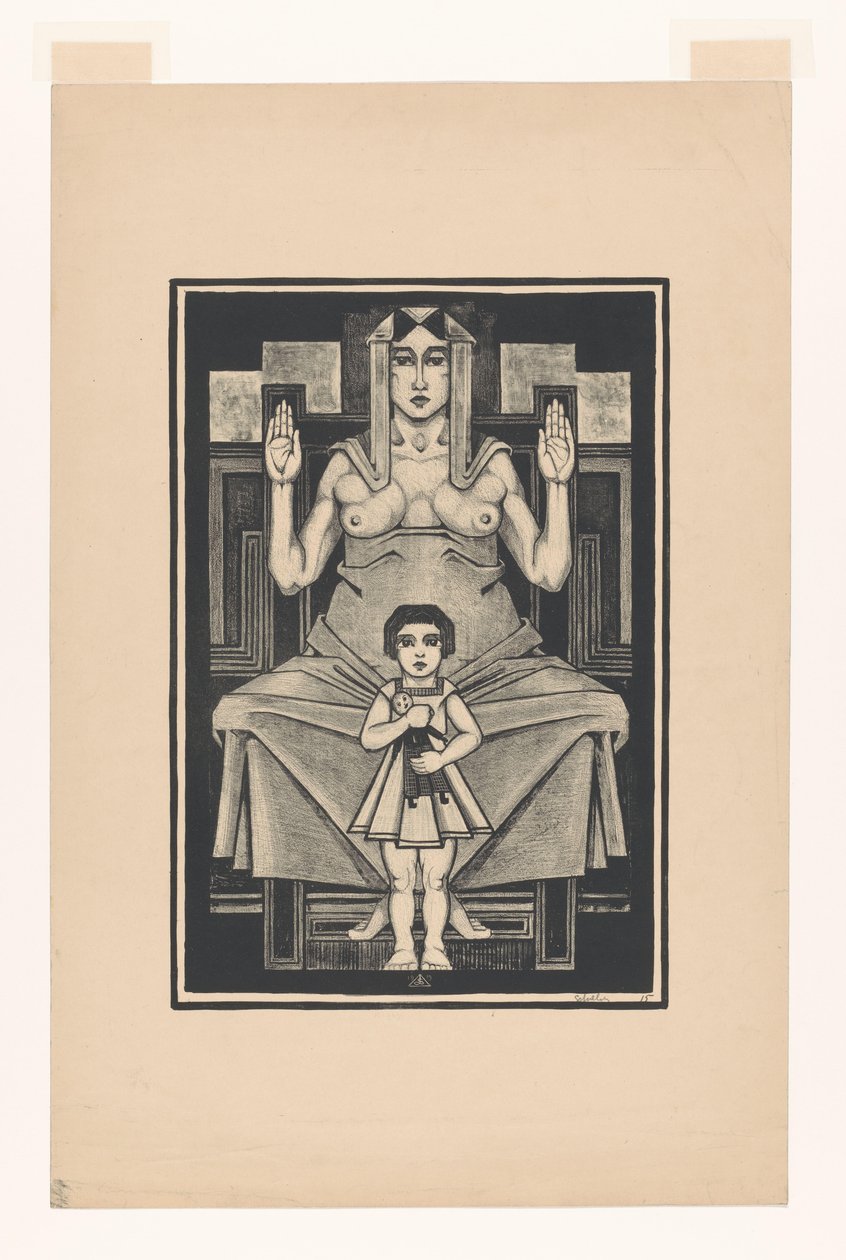 Symbolische Darstellung: Mutterschaft von Henk Schilling (signed by artist)