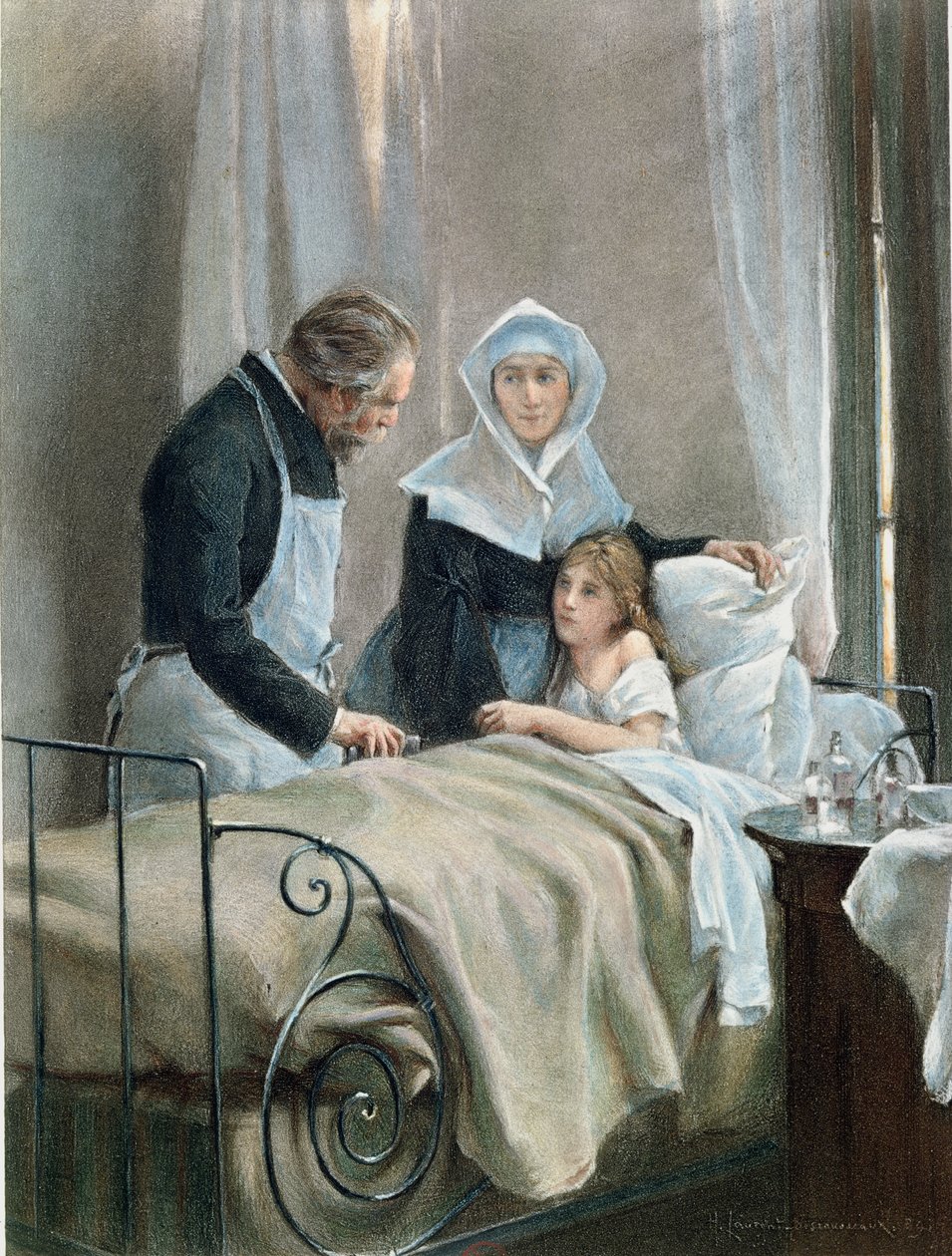 Das kranke Kind von Henri Alphonse Louis Laurent Desrousseaux