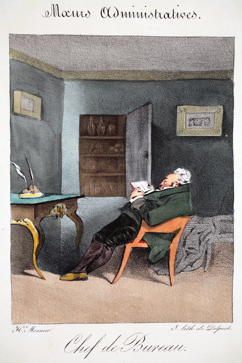 Chef de bureau, Illustration aus 