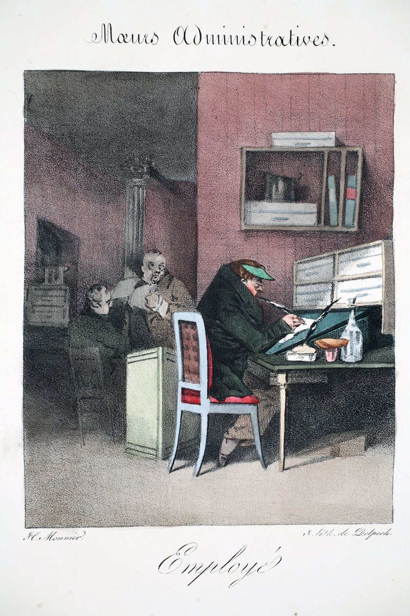 Angestellter, Illustration aus 