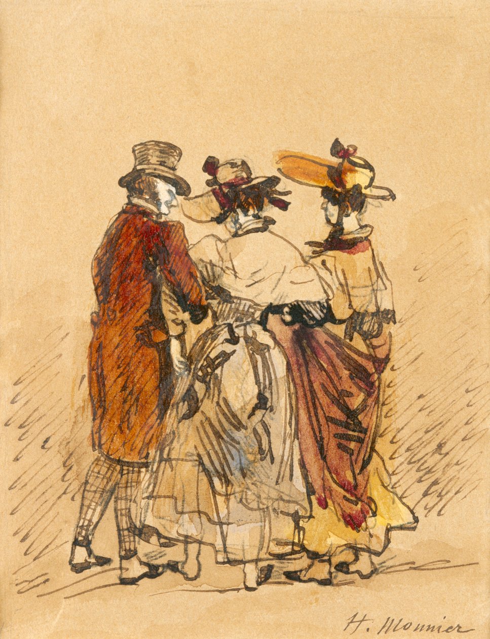 Der Spaziergang von Henri Bonaventure Monnier