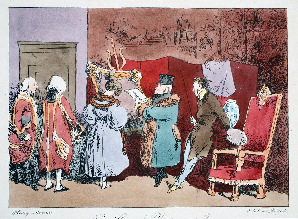 Un Grand Personnage, um 1828 von Henri Bonaventure Monnier