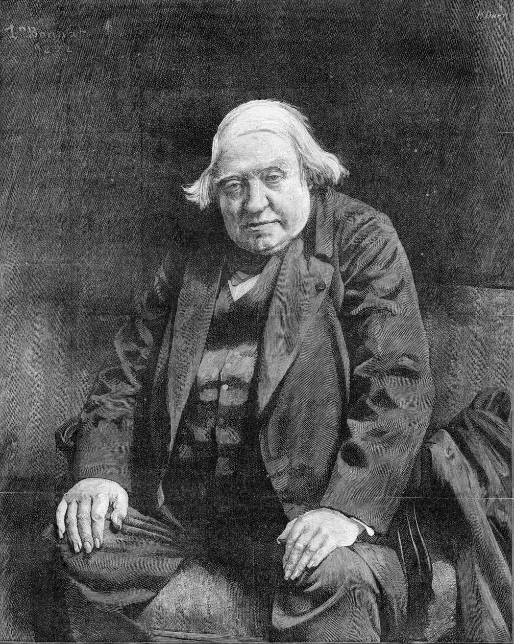 Graviertes Porträt von Henri Dochy d Bonnat