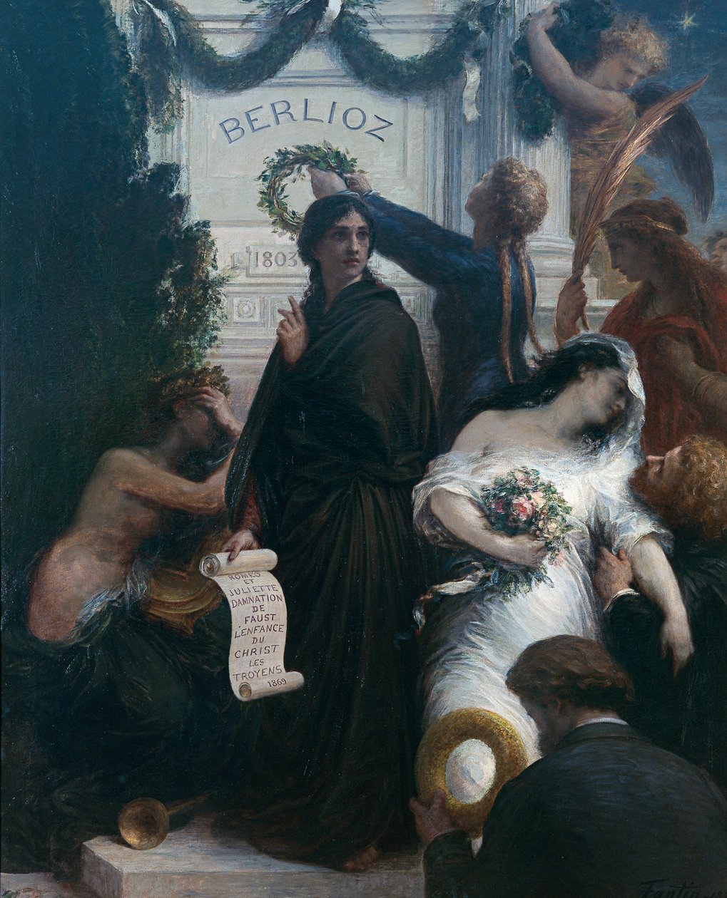 O Aniversário (A Berlioz) von Ignace Henri Jean Fantin Latour