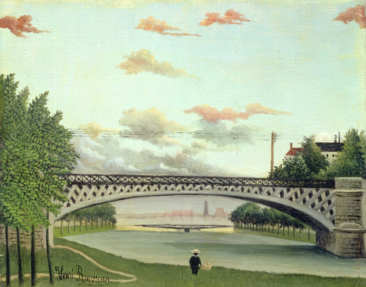 Die Brücke von Charenton, Frankreich von Henri Rousseau